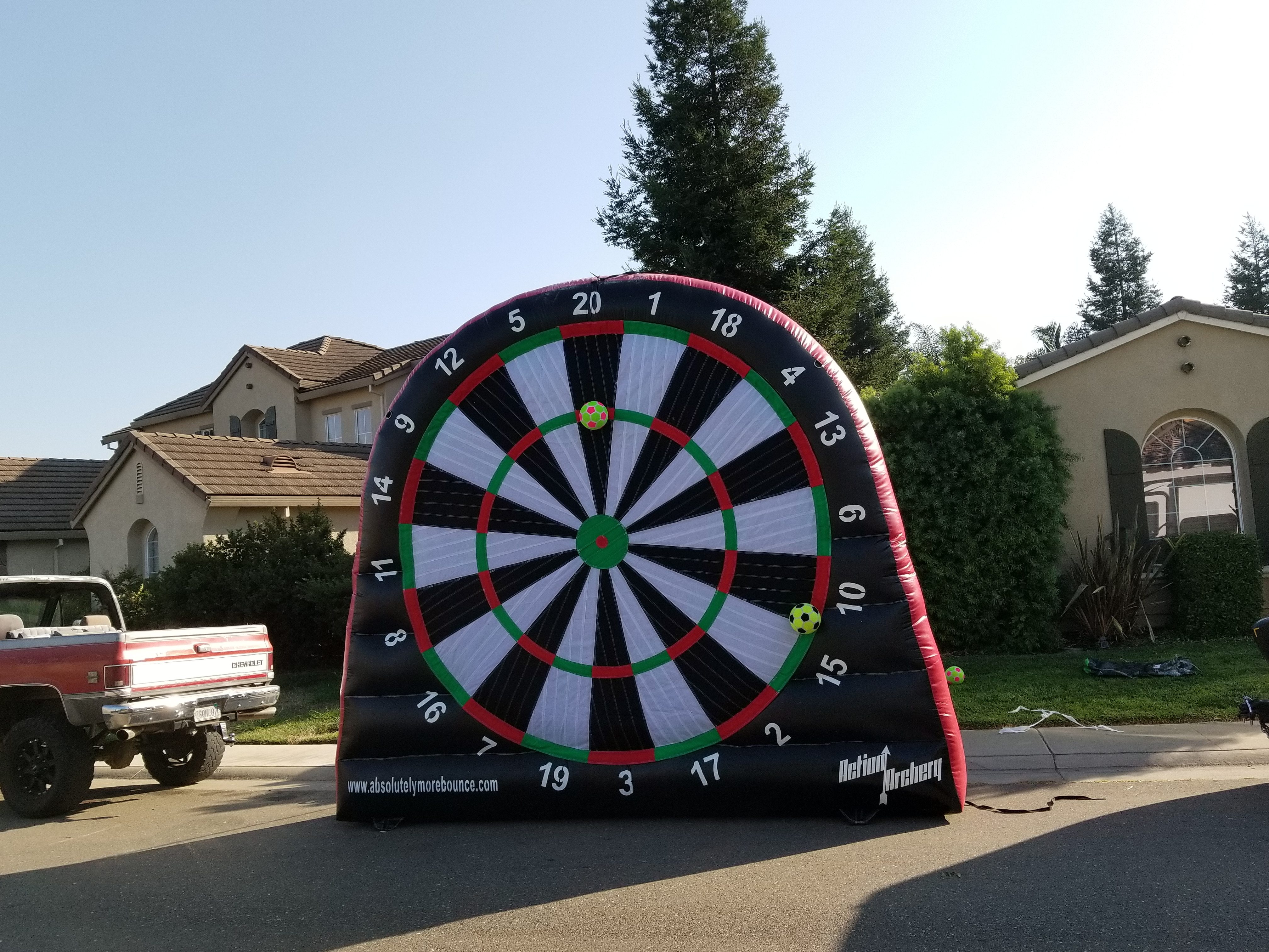 inflatable dart board